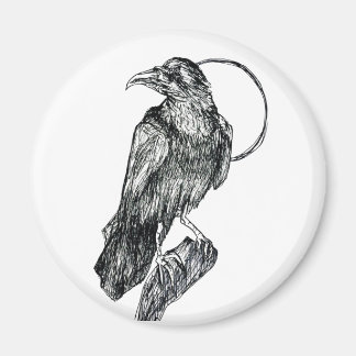 Friendly Crow Magnet