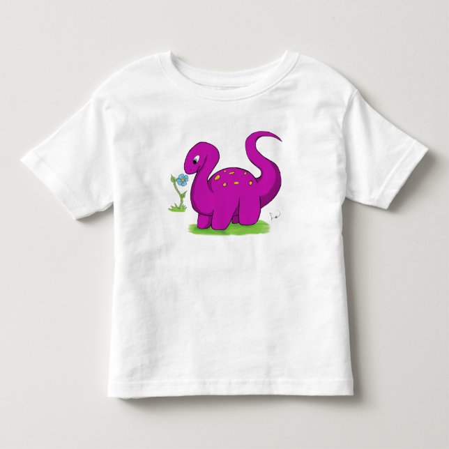 Friendly Dino (Kids) Toddler T-shirt (Front)