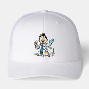 Friendly Doctor Mascot Medical Cartoon Design