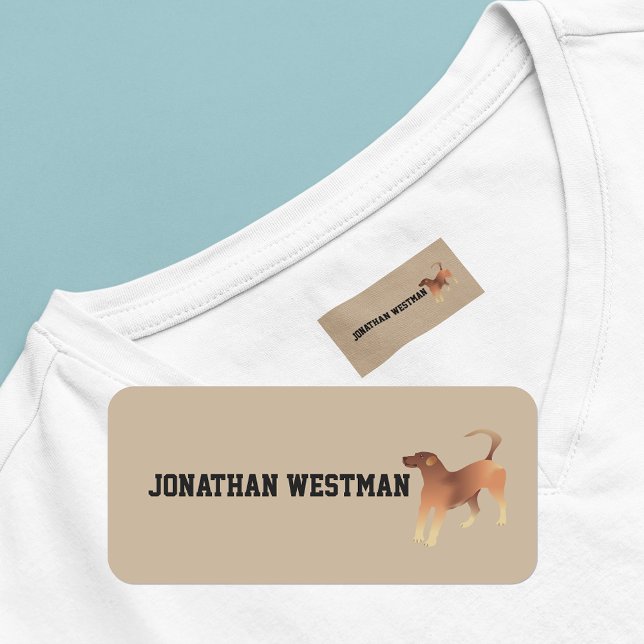 Friendly Dog Kids' Labels (Creator Uploaded)