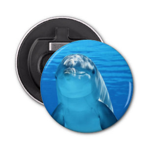 Friendly Dolphin Photo Bottle Opener