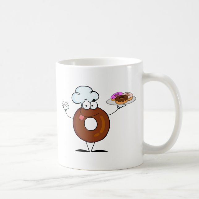 Friendly Donut Chef Coffee Mug (Right)
