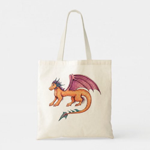 Friendly Dragon Tote Bag