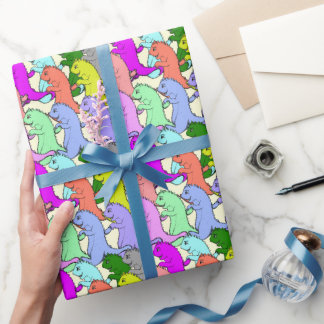 Friendly Dragons Wrapping Paper