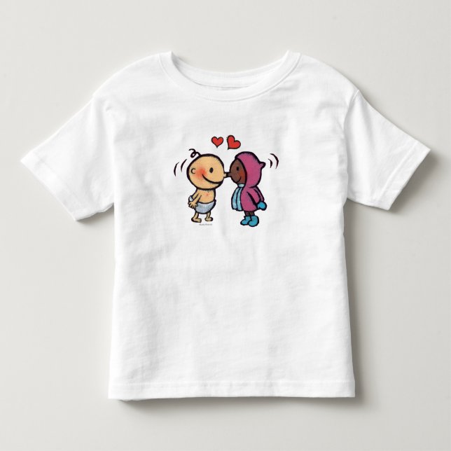 Friendly Eskimo Nose Kisses Kids Toddler T-shirt (Front)