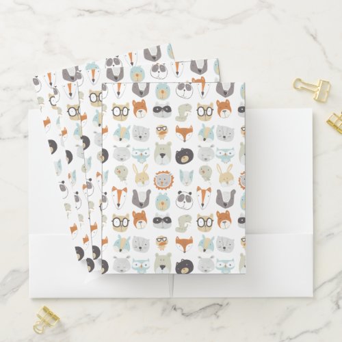 Friendly Faces | Cute Animal Portraits Pocket Folder