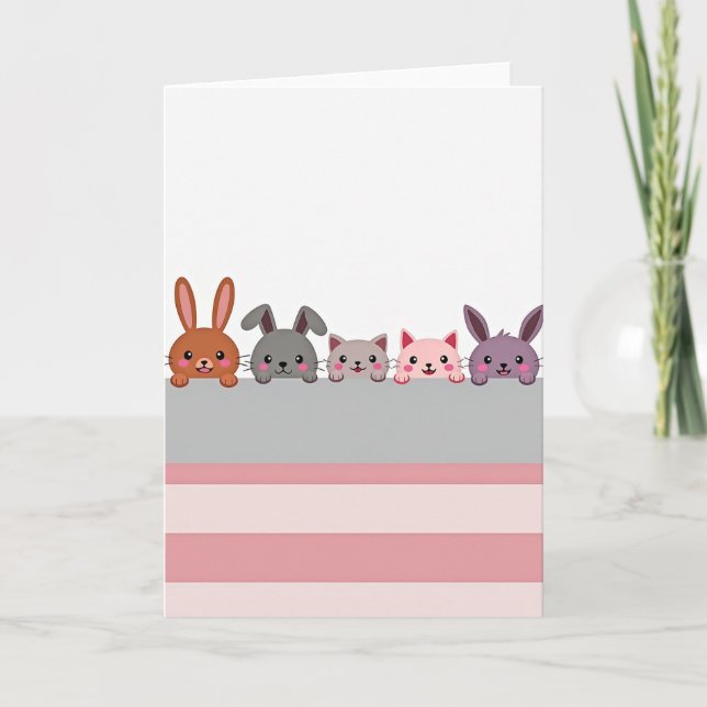 Friendly Faces Peek Card (Front)