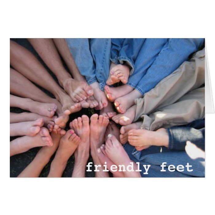 Friendly Feet Greeting Cards