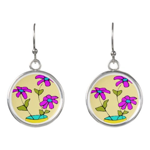 Friendly flowers  earrings