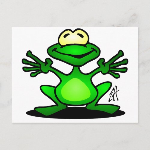 Friendly Frog Postcard