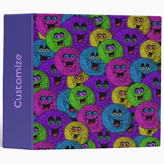 Friendly Fuzzles Cute Creatures Binder (Front/Spine)