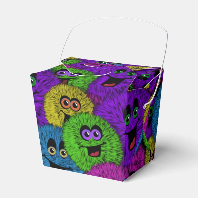 Friendly Fuzzles Cute Creatures Take-Out Favor Box (Front Side)
