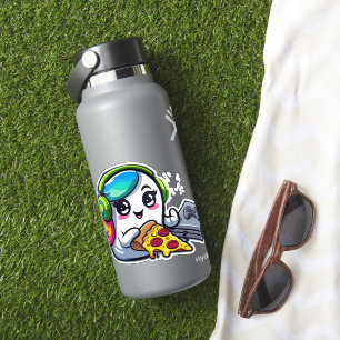 Friendly Ghost Gaming: Pizza, Headphones, and All Sticker