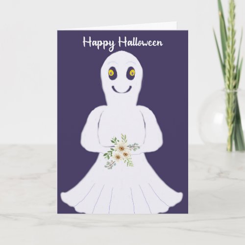 Friendly Ghost Halloween for Kids Card