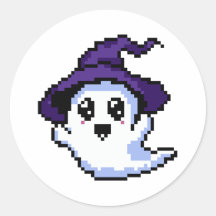 Friendly Ghost Pixel Art