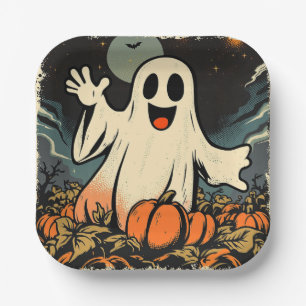 "Friendly Ghost" Replica Circa 1950's Paper Plates