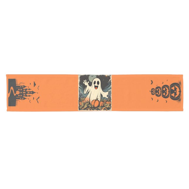 "Friendly Ghost" Replica Circa 1950's Short Table Runner (Horizontal)