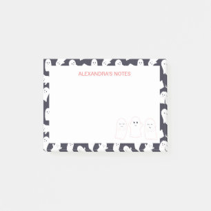 Friendly Ghosts Halloween Pattern Post-it Notes