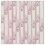 Friendly Ghosts on Cream and Pink – Halloween Patt Fabric