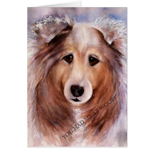 FRIENDLY GOLDEN COLLIE CARDS (Front)