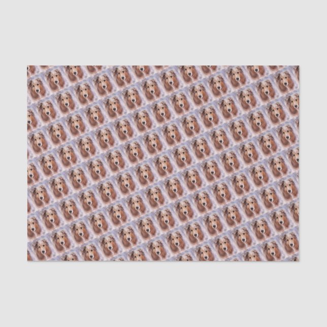 FRIENDLY GOLDEN COLLIE TISSUE PAPER (Front)