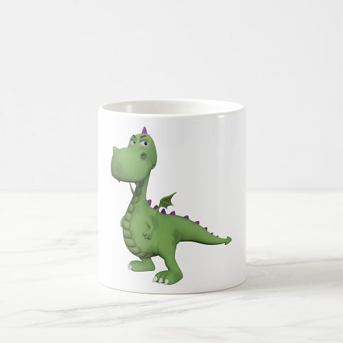 Friendly Green Dinosaur Coffee Mug