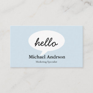 Friendly Hello Business Card