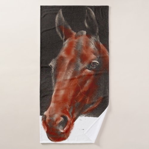 friendly horse bath towel set