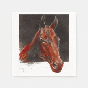 friendly horse napkins