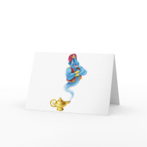 Friendly Jinn or genie and magic oil lamp Card