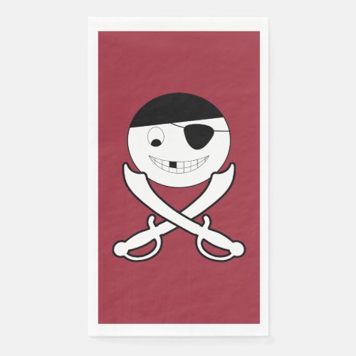 Friendly Jolly Roger Paper Guest Towels
