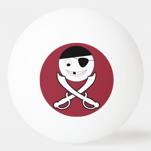 Friendly Jolly Roger Ping Pong Ball