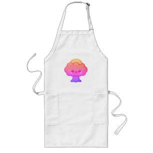 Friendly Kawaii Tree Long Apron