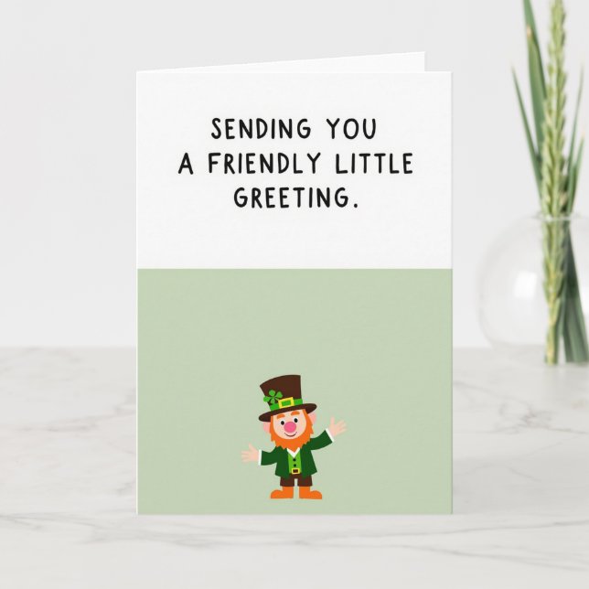 Friendly Leprechaun Art Card (Front)