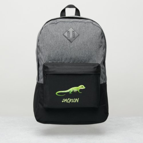 Friendly Lizard With Your Name Port Authority Backpack