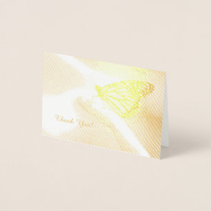 Friendly Monarch Butterfly Thank You Note Card