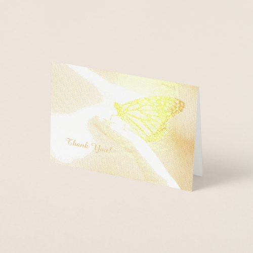 Friendly Monarch Butterfly Thank You Note Card