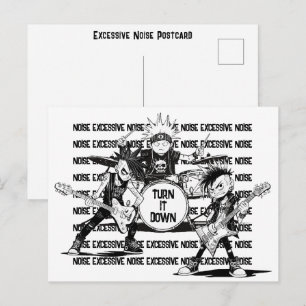 Friendly Neighbor Excessive Noise Reduce Message  Postcard