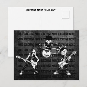 Friendly Neighbor Memo Excessive Noise Complaint Postcard