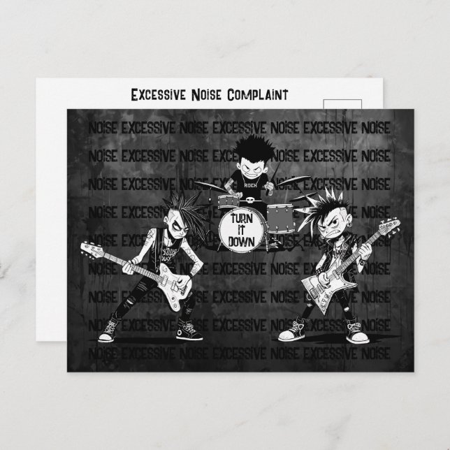 Friendly Neighbor Memo Excessive Noise Complaint Postcard (Front/Back)