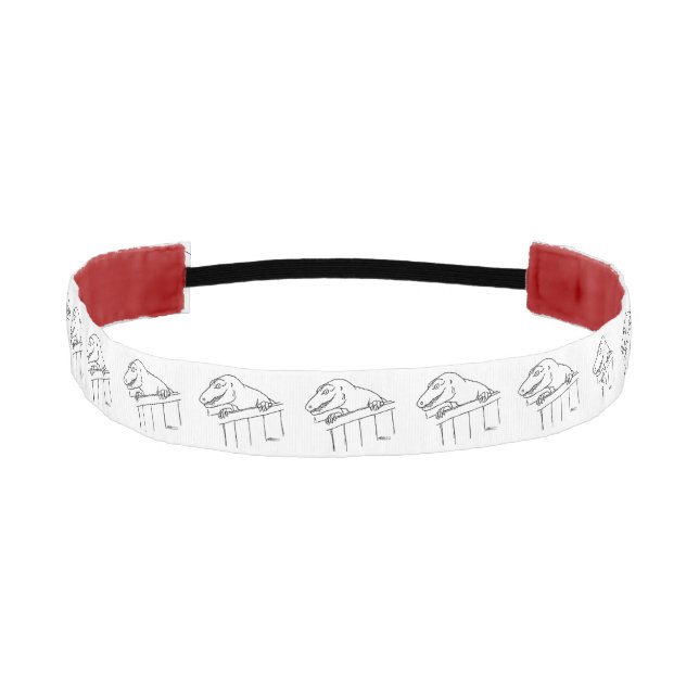Friendly Neighborhood Dinosaur Athletic Headband (Front)