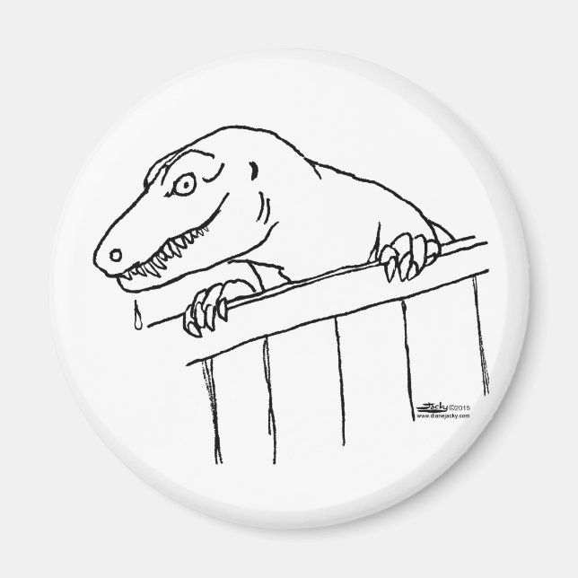 Friendly Neighborhood Dinosaur Magnet (Front)