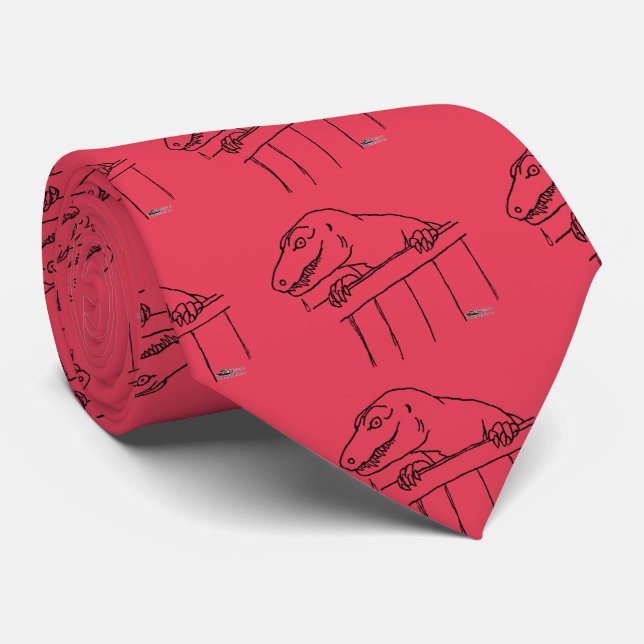 Friendly Neighborhood Dinosaur Tie (Rolled)