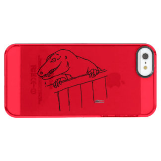 Friendly Neighborhood Dinosaur Clear iPhone SE/5/5s Case