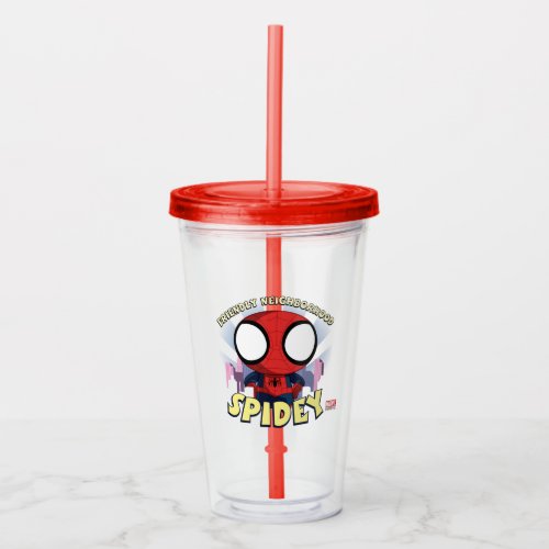 Friendly Neighborhood Spidey Mini Spider_Man Acrylic Tumbler