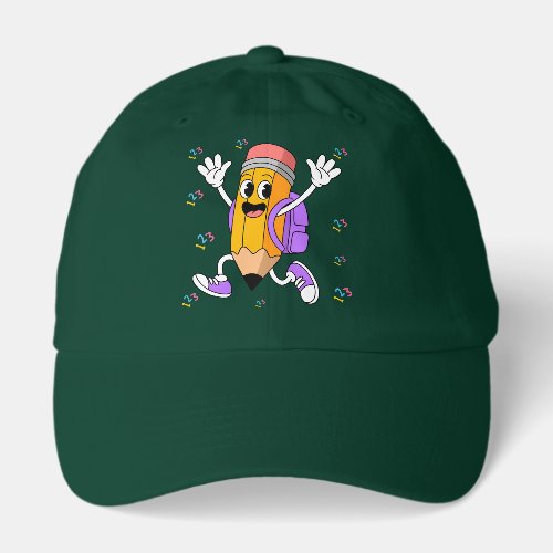Friendly Pencil Back to School Design Hat