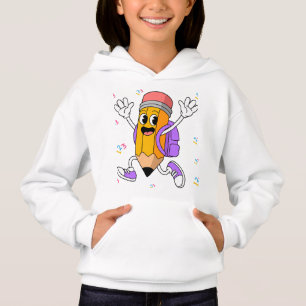 Friendly Pencil Back to School Design. Hoodie