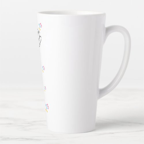 Friendly Pencil Back to School Design. Latte Mug