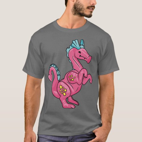 Friendly Pink Little People Dragon T_Shirt