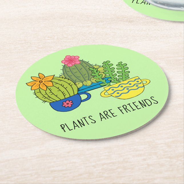 Friendly Plants Succulent Coaster (Angled)